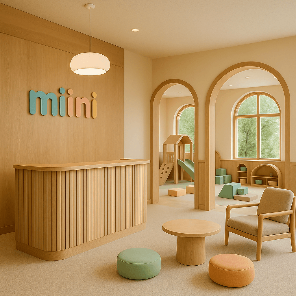 Varierte aktiviteter og lekeområder for barn i forskjellige aldre